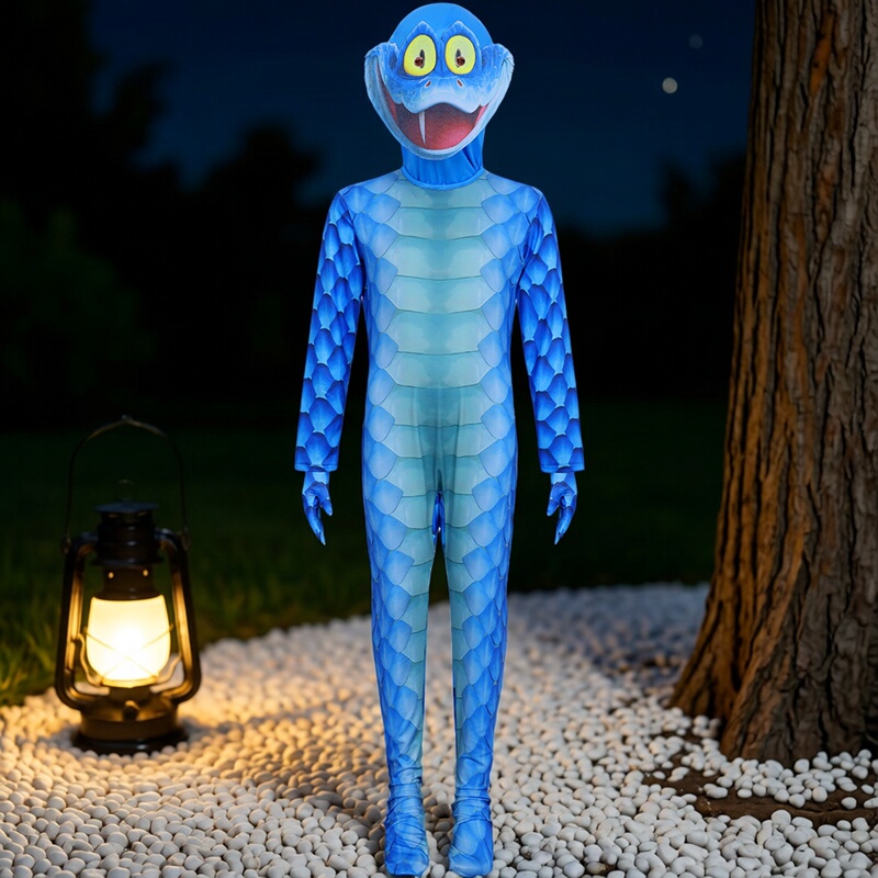 Zootopia 2 Snake Gary Cosplay Costume Jumpsuit for Children and Adults Gary the Snake Performance Costume Halloween