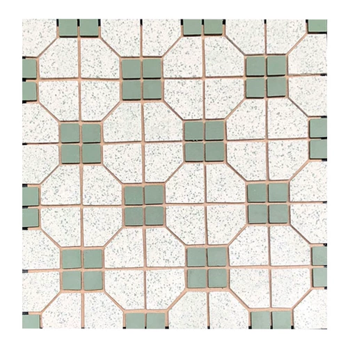 Старомодный ретро чайный кирпич, нескользящая мозаика, чай с молоком