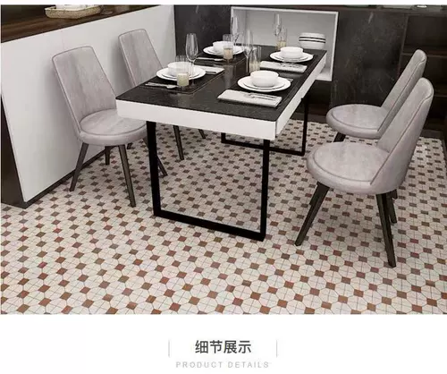 Старомодный ретро чайный кирпич, нескользящая мозаика, чай с молоком