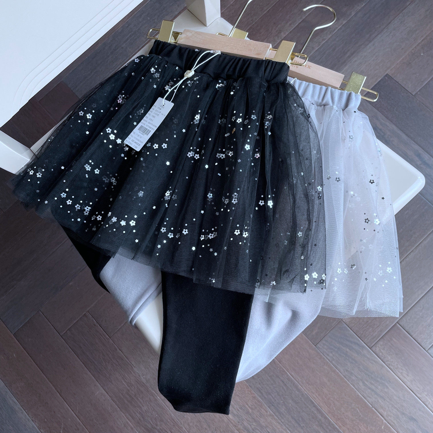 1755 Spring New Girl Pants Dress Pure Cotton Yarn Nepotism Pants -4 4