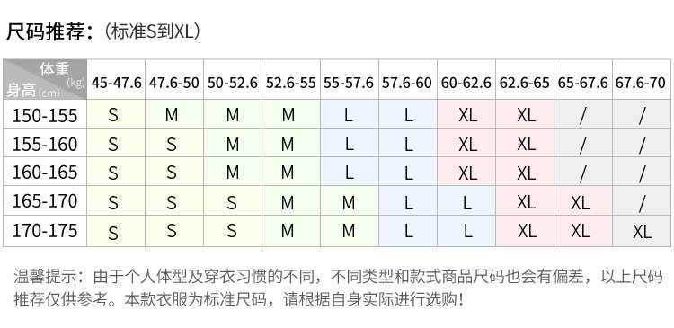[尺码建议]