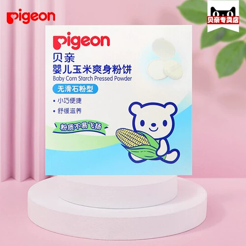 Pigeon, спонж, детская эссенция, тальк, присыпка, 50G