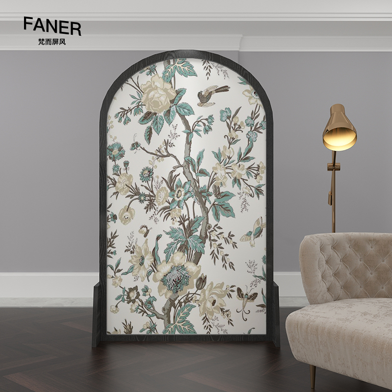 Mobile beauty salon solid wood Entrance Screen Partition modern minimalist Xuanguan Living room bedroom into the door to shelter home