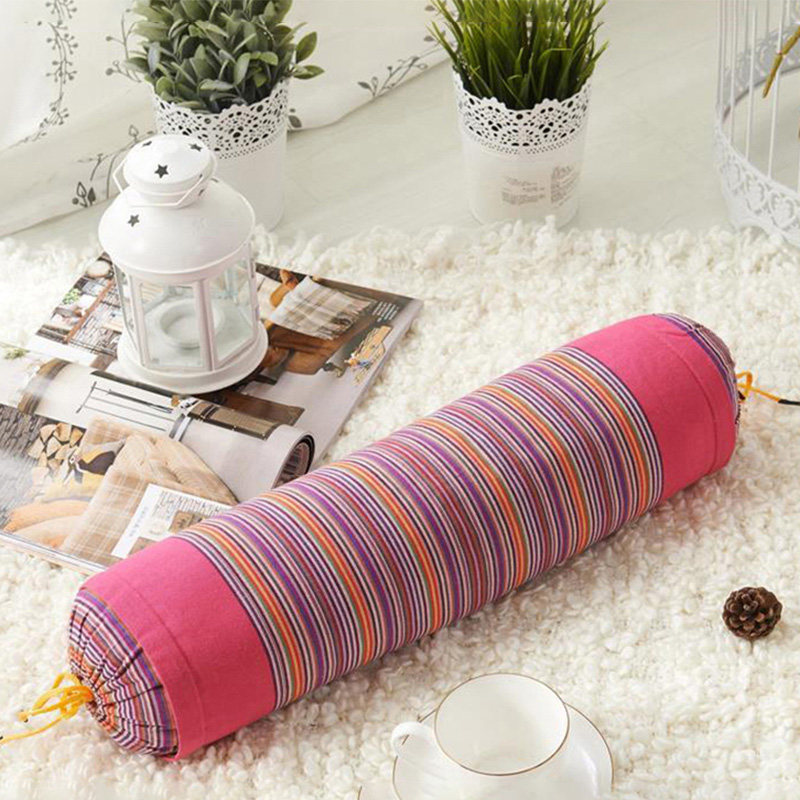 Sicklesenna Buckwheat Pillow Candy Cylindrical Cervical Spine Old Coarse Cloth 40X9cm Bed Bedding Aids Sleep Pillow Lean