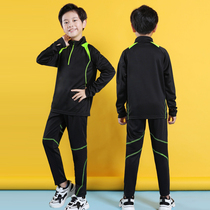 Childrens long sleeve football suit training suit set custom autumn and winter sportswear football dress match team uniform boy