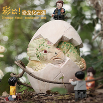 Children dinosaur fossil archaeological excavation Toy egg knock dig gem hidden T-rex skeleton diy assembly 3-6-9 years old