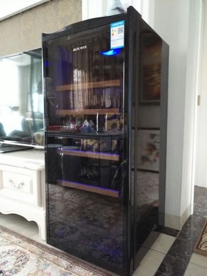 tủ rượu mini giá rẻ AUX Aux JC-215AD điện tử nhiệt độ và độ ẩm không đổi tủ rượu nhà đá thanh trà tủ lạnh xì gà tủ rượu bosch