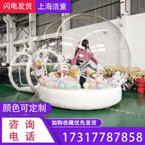 Round inflatable Christmas Bubble House Wedding Mall exhibition advertising decoration props transparent crystal ball snowman