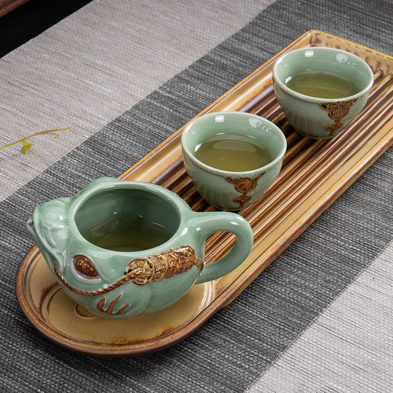 Ronkin tea set reasonable single ceramic creative move tea tea sea parts filter and a cup of tea ware