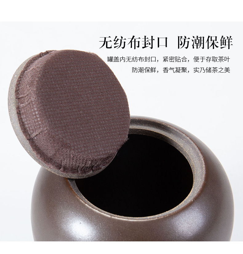 Travel ronkin ceramic tea pot portable small POTS of household elder brother up storage tanks seal store content box