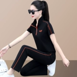 Спортивный костюм, модная шелковая летняя одежда, быстросохнущий дышащий тонкий комплект для отдыха, «Холодное сердце», короткий рукав, для бега
