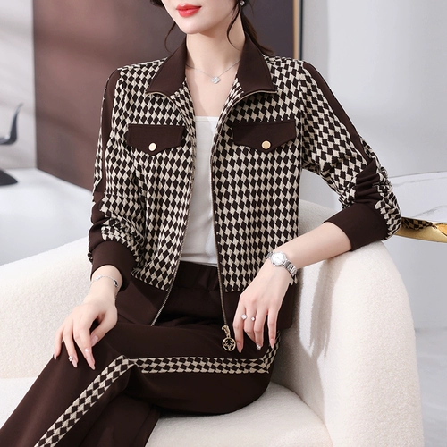 Спортивный комплект, осенняя модная толстовка для матери, осенний, для бега