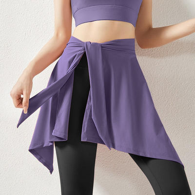 Sports yoga short skirt for women to prevent exposure and cover the buttocks, one-piece tennis skirt with skirt cover, fitness quick-drying half skirt