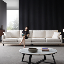 Nordic Light Lavish Sofa Small Family Style Living Room Italian minimalist Latex Straight Row Four bits of cloth Sofa Modern Brief