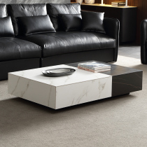Nordic extremely minimalist rock board tea table TV cabinet Composition small family modern minimalist living-room marble parquet tea table