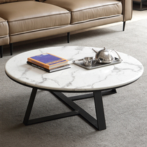 Nordic minimalist marble tea table minimalist modern living room small family type creative furniture light and luxurious stainless steel tea table