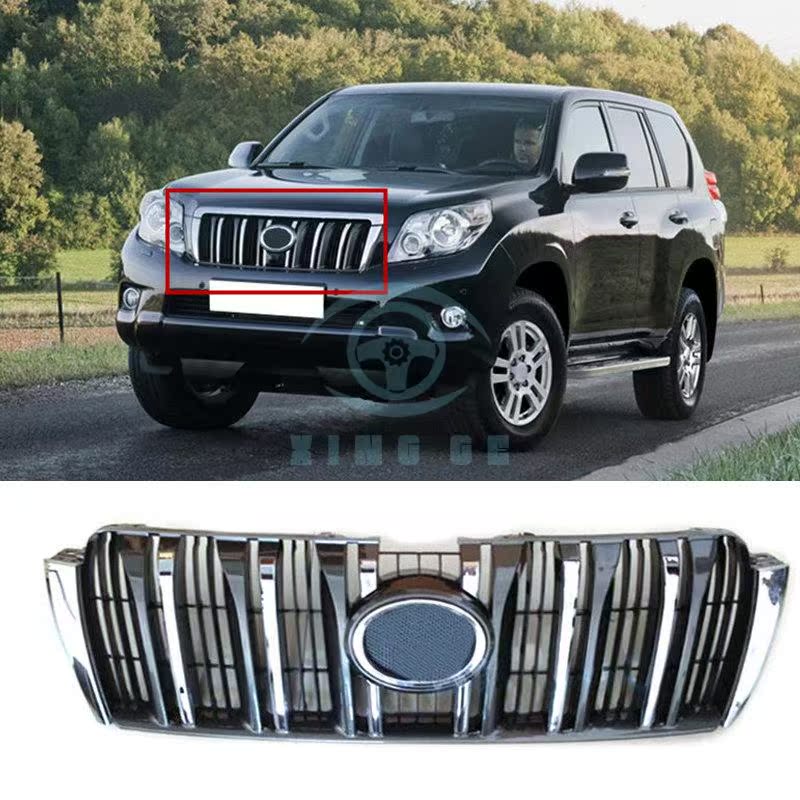 Honeycomb Front Grille Mesh Cover Trim 8pcs For Toyota Prado FJ150 2010-2013