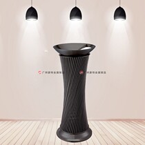 Fashion art steel pipe seat floor ash Bucket Club Hotel KTV elevator entrance corridor vertical ashtray trash can