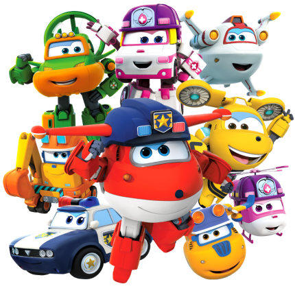 Super Flying Toy Set Full Large Le Di Little Aiba Deformation Robot Pack Sheriff Duoduo Boy