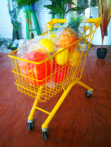 New childrens photo studio photo props shopping cart creative personality baby photography trolley iron scene shooting