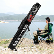 Fishing Rod Pack 1 25 m Two-story Hard Shell Waterproof Large Capacity Desk Fishing Gear Bag Multifunction Rod Bag Fishing Bag