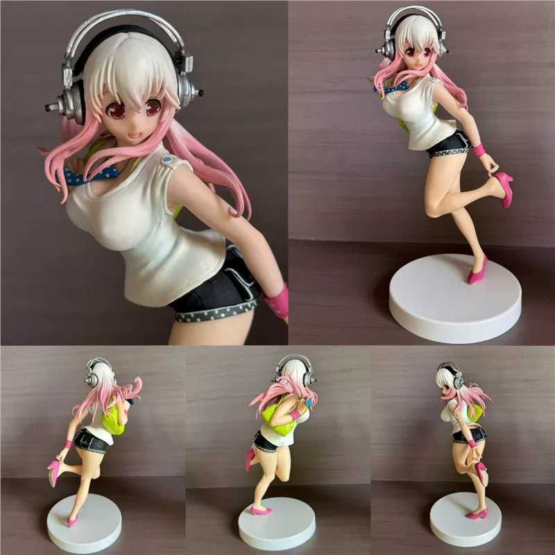 Фигурка Guangu Super Sonico ручной работы, двухмерная сценка, варианты окраса (12,5×7×14,5 см)