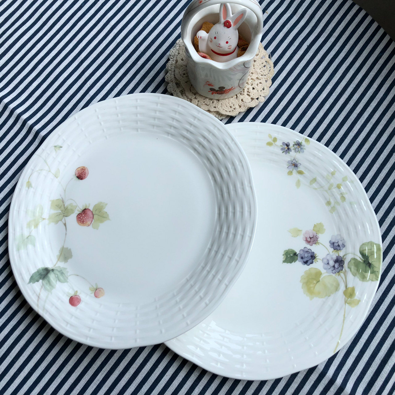 Spot Japan Narumi Minghai Lucys Garden bone china 24cm dinner plate fruit plate dessert plate