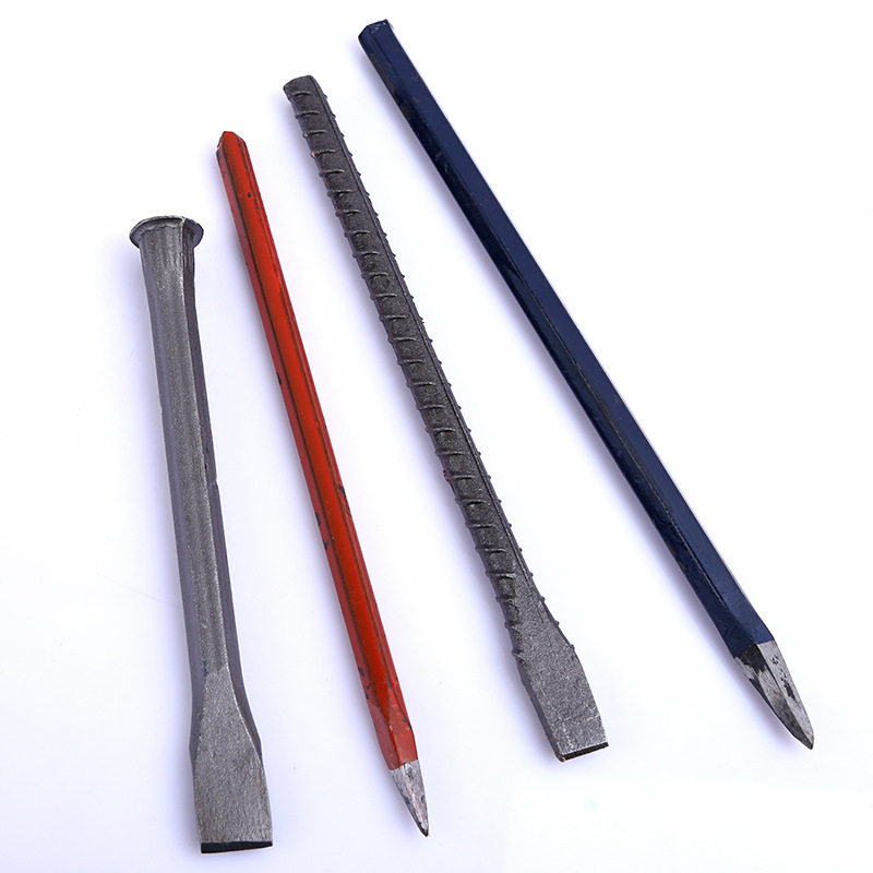 Big stone chisel chisel chisel flat head chisel cement clamp chisel chisel sharp head and sling