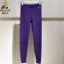 Phụ nữ bù nhìn cộng với nhung dày ấm quần DC15874 cạp cao co giãn đầu gối cotton dài quần legging - Quần nóng lên
