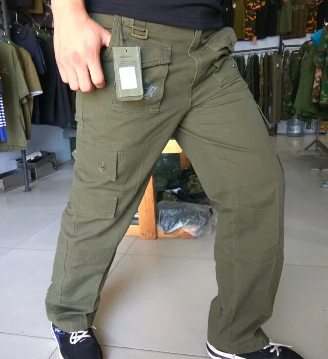 Battle God Army Green Long Pants Special Price Pure Cotton Canvas Outdoor Casual Pants Army Green Pure Cotton Workwear Pants