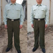 Vintage summer pants 92-1 land summer pants Army green summer polyester pants Security suit Old summer uniform suit