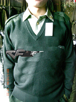 Pure wool sweater Mens V-neck new sweater cadre chicken collar sweater Army green sea navy blue sweater