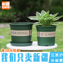 Xinjiang brother household gallon flower pot plastic dwarf green radish succulent gallon pot household environmental protection single pack