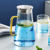 Glass high temperature resistant Japanese cold kettle set Nordic creative home cold water cup large capacity cold white water bottle