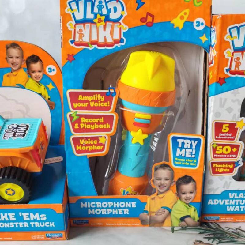 Vlad and Nicky Funny Brothers Series Microphone Watch Car Home Role Play Children's Toys