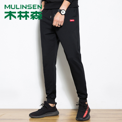 木林森秋冬休闲运动裤九分宽松束脚裤