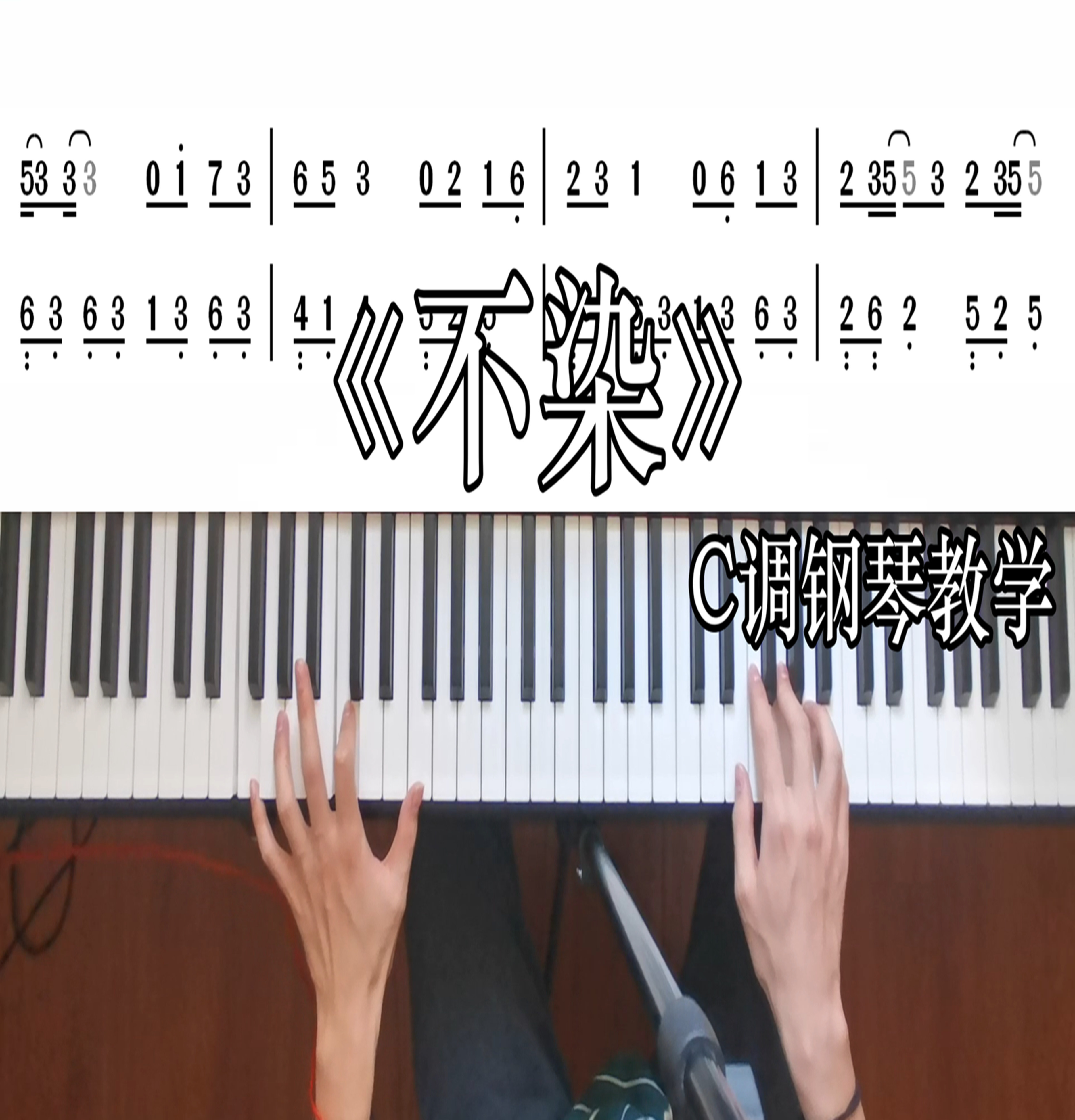 < No Dyeing > Mao not easy to zero basic piano teaching to explain the small white and easy school bag will