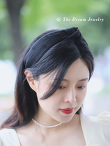 Low-key Wave French style retro small crowdsourced black lace mesh yarn wave dot hair stirrup netting red 2022 new early spring