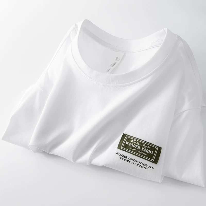 Classic white spring base body-friendly T-shirt