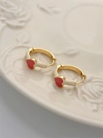 Розовые серьги