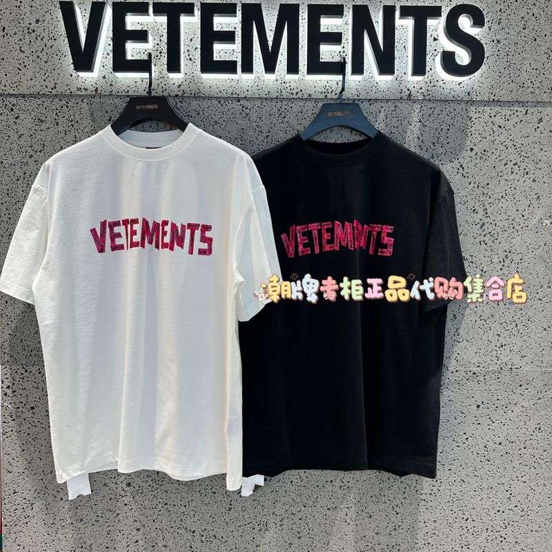 Vetements Genuine Product from the Store, 2026 Summer Style, Unisex Loose Round Neck Short-Sleeve T-Shirt 36352510