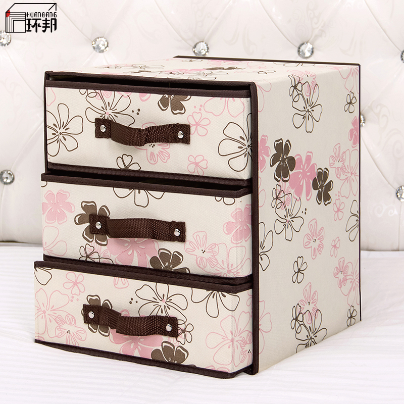 Underwear storage box Fabric drawer type storage box Underwear box with inner compartment put underwear panties socks storage box