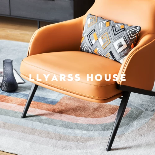 Llyarss Lias/Casual Chail/Итальянский минималистский/кожа/суперволокновая кожа/одиночный диван/YFN