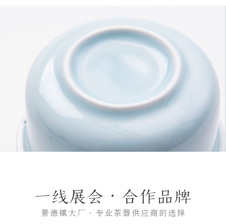 Good content of jingdezhen ceramic crack travel suit portable a pot of two cups of kung fu tea set is suing portable tea cup
