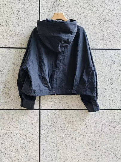 MM商场同款2025春秋新款休闲运动短外套藏青夹克上衣女5F2210171