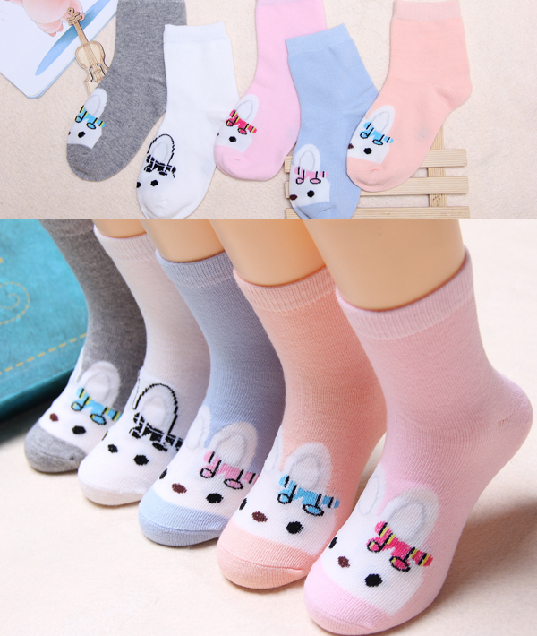 Trẻ em gái 3-5-7-9-11 tuổi Trẻ lớn khử mùi Cô gái vớ trẻ em vớ cotton mùa thu và mùa đông dày tất trẻ em cao cổ