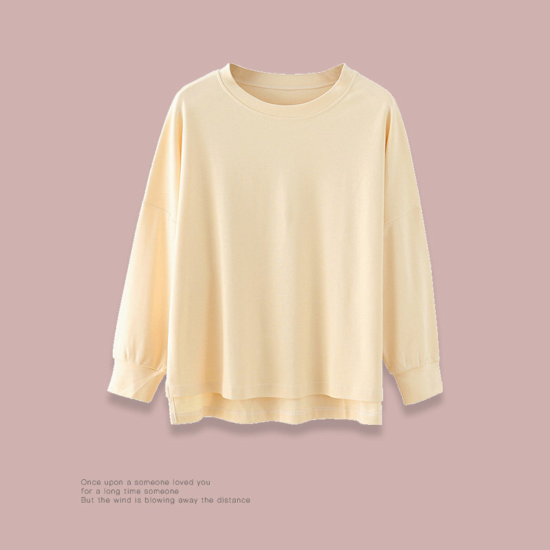 Pajamas Woman Spring Autumn Season Long Sleeves Pure Cotton 2022 New Extractable Wear Thin Single Piece Top Sense Home Comfort