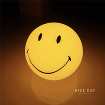 Korea ins Smiley face night light baby feeding eye protection small light childrens room sleep lamp bedroom bedside lamp