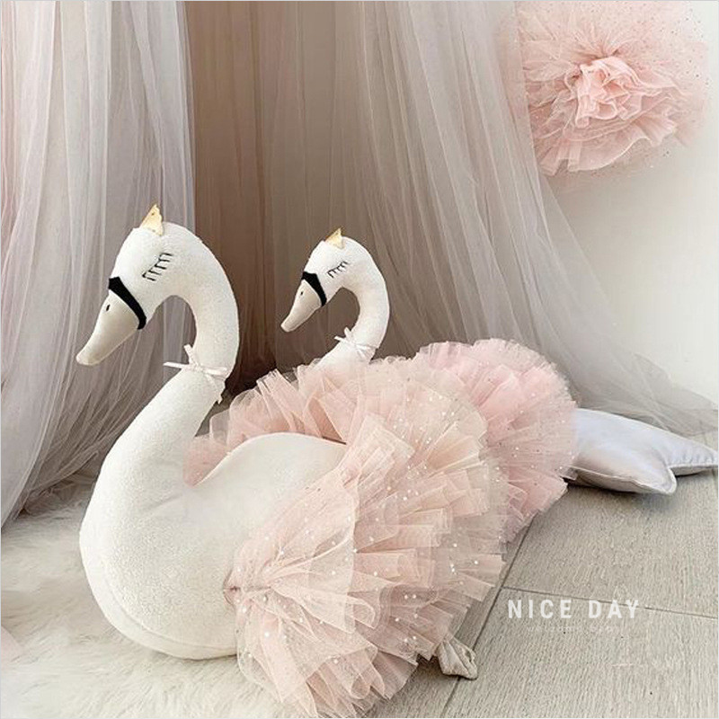 South Korea ins Swan doll Gongzai Baby plush toy Budoll children's room to decorate girl's birthday