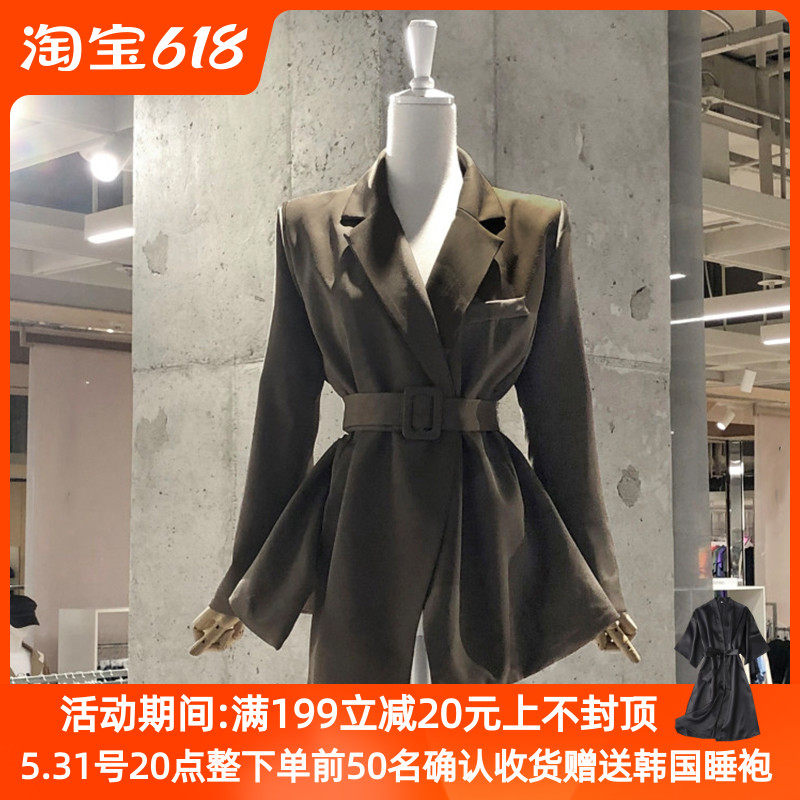 Advanced Senses Suit Jacket Woman 2022 Chunqiu New Korean version Design Sensation Niche Middle Long Version Casual Temperament West Suit